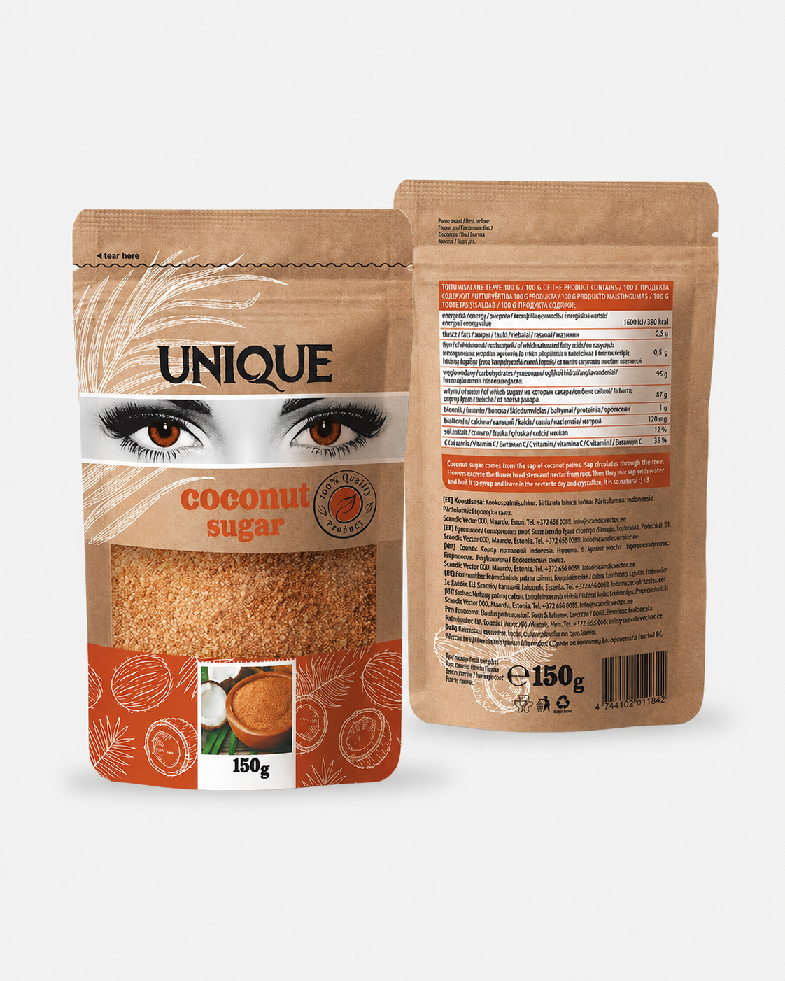 Кокосова захар 150g - Royal Pack